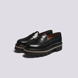 Grenson Jeffery Classic Penny Loafer Leather Black Men’s Size 11